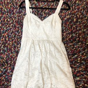 White lace summer dress.